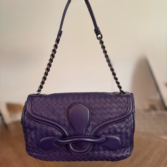 Bottega Veneta Intrecciato Napa Rialto Shoulder Bag